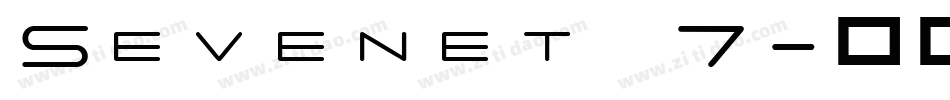 Sevenet 7字体转换